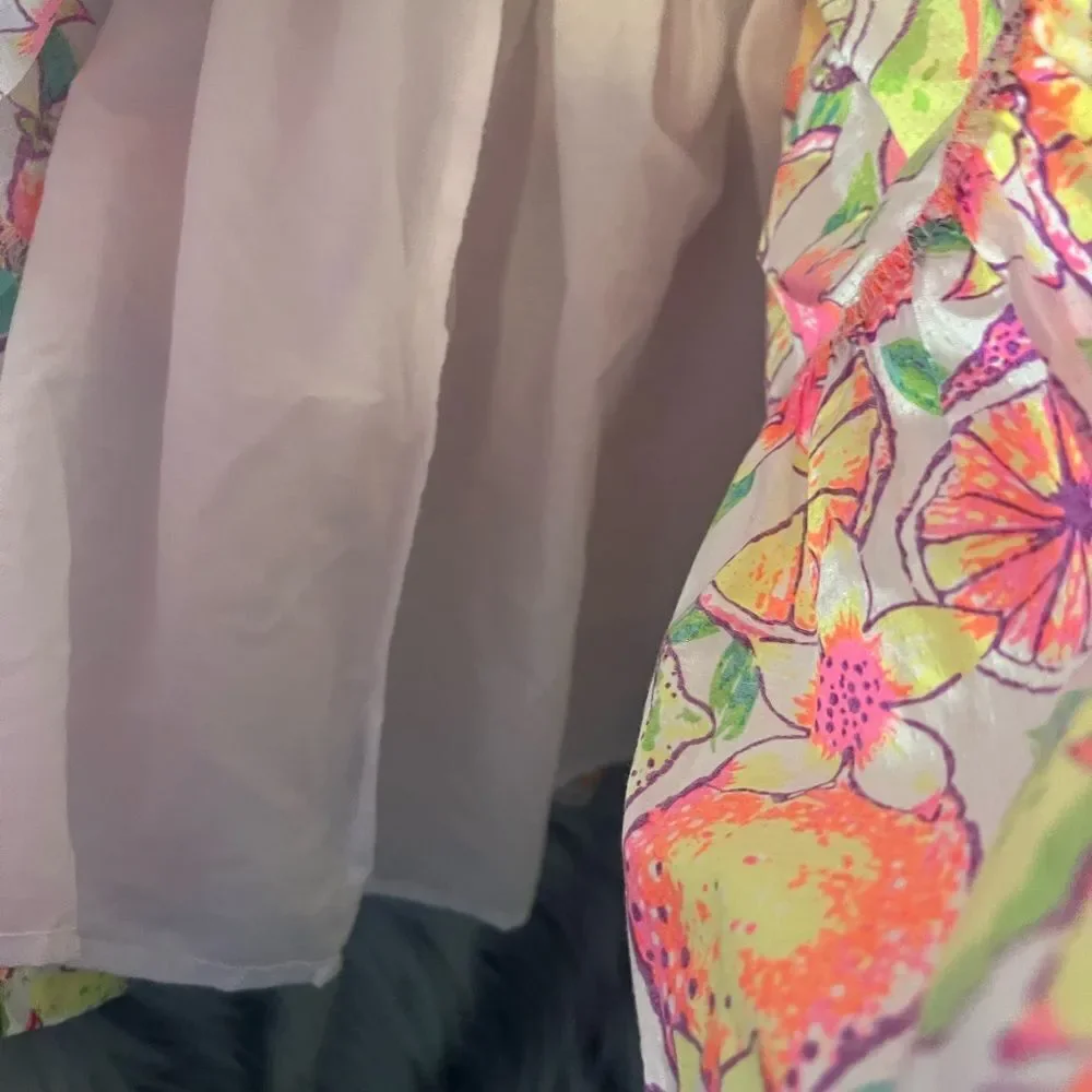 Tommy Bahama Floral Multi-Color Top and Skirt